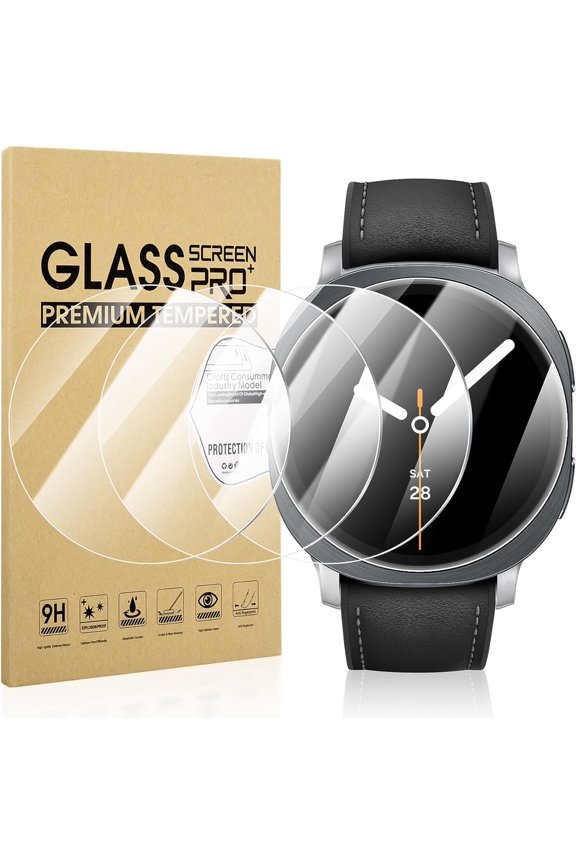 -4-Pack for Samsung Galaxy Watch 8 44mm Tempered Glass Screen Protector,HD-Clear Hardness Protective Film for Galaxy 44 mm Smartwatches [Anti-Scratch]