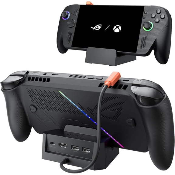 EFFFERTWQL-4-in-1 USB C Dock for Handheld Gaming, HDMI 2.0 4K@60Hz Output, 100W Power Delivery, 2 USB 2.0, Compatible with ROG Xbox Ally/Xbox Ally X/Steam Deck LCD & OLED/ROG Ally X/Legion Go 2/S-HB0