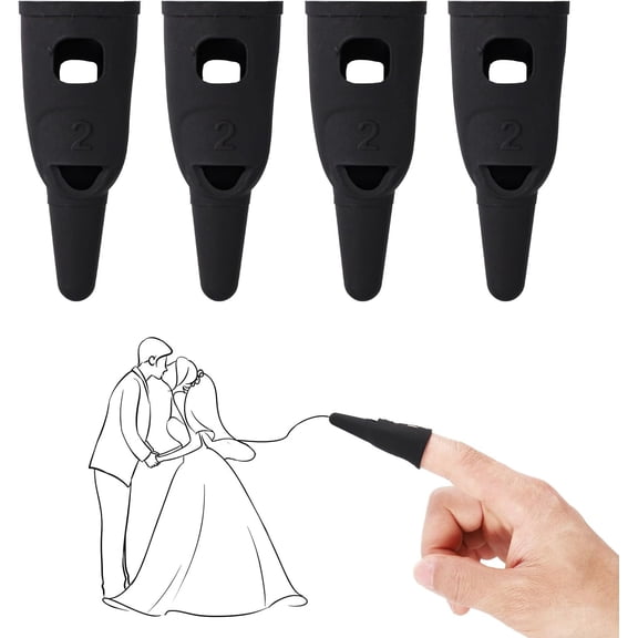 EFFFERTWQL-4pcs Silicone Finger Stylus Pen for Touchscreen, 2.13x0.87in High Sensitivity & Precision Stylists Pens for iPad/iPhone/Android and All Touch Screens
