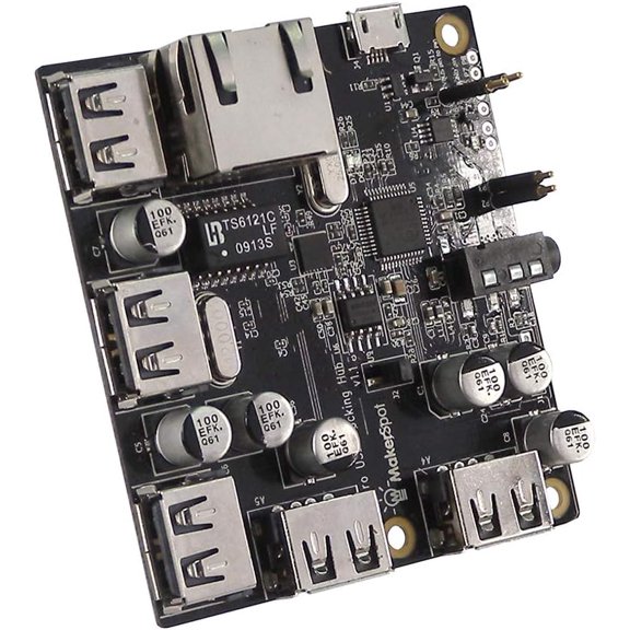 EFFFERTWQL-5-Port Stackable USB Docking Hub for Raspberry Pi Zero V1.3 (with Camera Connector) and Pi Zero W/2W (with Bluetooth & WiFi)