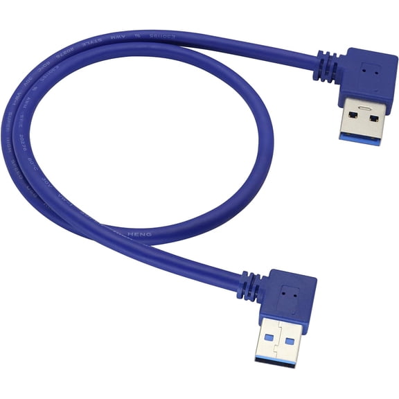EFFFERTWQL-90 USB 3.0 A Extender Cable - 2ft Blue, Supports Data Transfer & Charging for Keyboard, Mouse, Flash Drive, Hard Drive