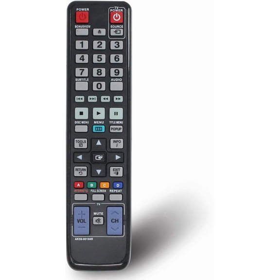 EFFFERTWQL-AK59-00104R Replacement Remote Control for Samsung BD-C5500C BD- C5500 BD-C5500C BD-C6500 BD-D5700 BD-C5900 BD-C6900 BD-C6800 Blu-Ray BD DVD Player