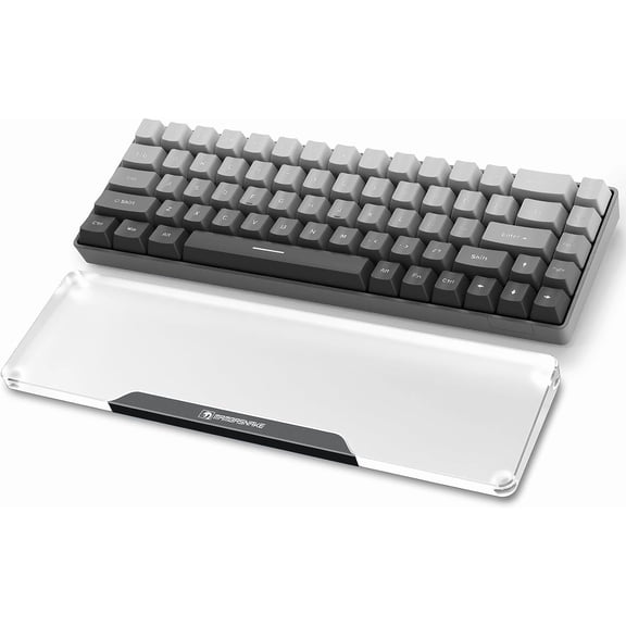EFFFERTWQL-Acrylic Keyboard Wrist Rest-Black 68Key Ergonomic Palm Rest for Computer Keyboard