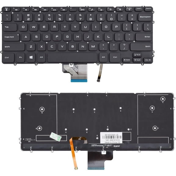 EFFFERTWQL-Backlight Keyboard Replacement Compatible with Dell Precision M3800 XPS 15 9530 P31F 03H5CJ 3H5CJ WHYH8 0HYYWM Series Laptop