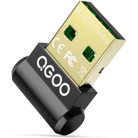 EFFFERTWQL-Bluetooth Adapter for Desktop PC: Plug & Play 5.4 USB Mini EDR Dongle Receiver & Transmitter for Laptop Computer Compatible with BT Headphones Keyboard Mouse Only Windows 11/10/8.1