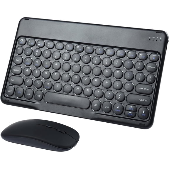EFFFERTWQL-Bluetooth Keyboard and Mouse Combo,Rechargeable keyboard mouse combo,Ultra-Slim Portable Compact Wireless Mouse Keyboard Set for iPad/iPad Pro/iPad Mini/iPad Air Mac OS,Android Windows iOS
