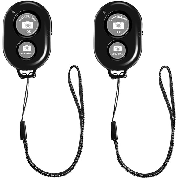 EFFFERTWQL-Bluetooth Remote for iPhone Camera - Bluetooths Remote Compatible with All iPhone, iPad and Tablets, Bluetooth Clicker for Photos & Videos 2 Pack