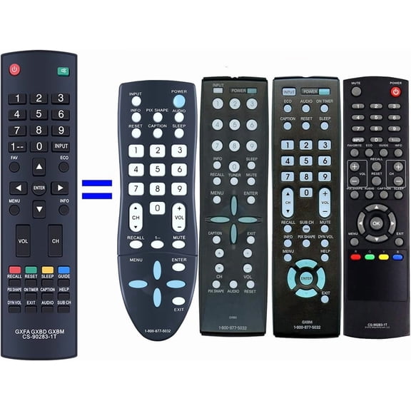 EFFFERTWQL-CS-90283-1T GXBD GXBM GXFA Replacement Remote Control for Sanyo TV DP50842 DP24E14 FVF5044 DP26746 DP26647 DP42647 DP32242 DP55441 DP46142 DP40142 DP42142 DP32640 DP42740 DP42841 DP46841 D