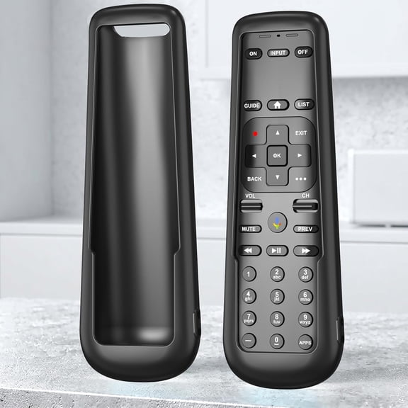 EFFFERTWQL-Case Cover for AT&T TV Now DirecTV Receiver Remote Voice Control C71KW, Battery Cover Silicone Skin Sleeve Black