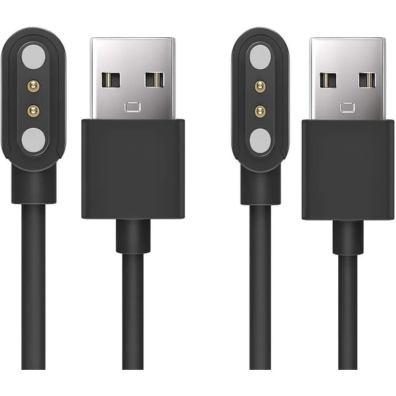 EFFFERTWQL-Charging Cable Compatible for TYKOIT/Tensky ID208BT/AEAC ID208BT/TOZO S5/WMH IDW25/Keeponfit IDW21 Smart Watch, High Speed Magnetic Replacement USB Charger Cord fits for TYKOIT Smartwatch