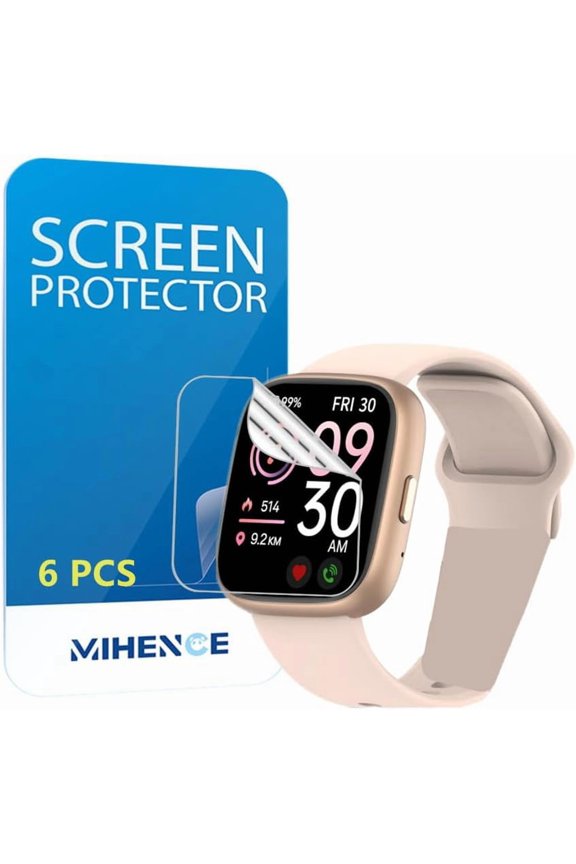 -Compatible for Faweio 1.8'' Smart Watch Screen Protector, TPU HD Full Coverage Invisible Protective Film Compatible for Faweio IDW26 / IDW13 / IDW15 / IDW19 / Cillso IDW26 Smartwatch (6PCS