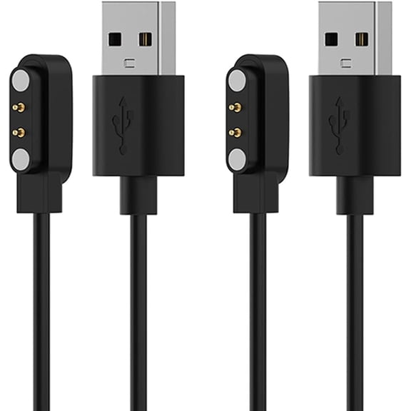 EFFFERTWQL-Compatible for SKG V7, V7 Pro, V7 Cyber, V7-2, R8 Smart Watch Charger, Magnetic USB Charging Cable Replacement Charger for SKG V7 Smartwatch Accessories 3.3Ft, Black