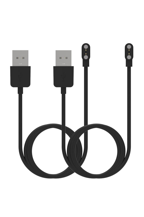 -Compatible with TOZO S7 S6 S5 S4 S3 S2 Smart Watch Charger, Replacement USB Charging Cable 3.3 Ft Charging Cord for TOZO S2 Pro/S2 44mm/S2 40mm Smart Watch (Black&Black)