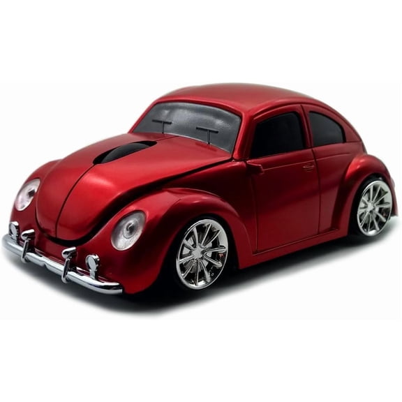EFFFERTWQL-Cool Sports Car Shaped 2.4GHz Optical Gaming Mouse for PC, Laptop - Red