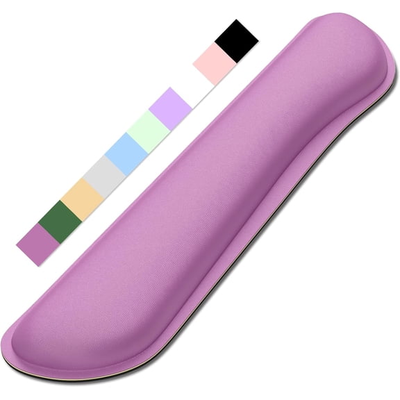 EFFFERTWQL-Enlarge Keyboard Wrist Rest, Memory Foam Keyboard Wrist Cushion for Computer Desk Mats Support, Pain Relief Ergonomic Mouse Pad Rests with Non-Slip Base for Gaming, Laptop, Radiant Orchid