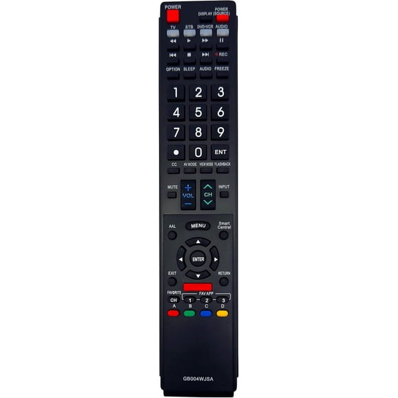 EFFFERTWQL-GB004WJSA TV Remote Control for Sharp Aquos LC- 52LE640U, 60C6400U, 60LE640U, 70LE650U, 70LE750U, 80LE633U