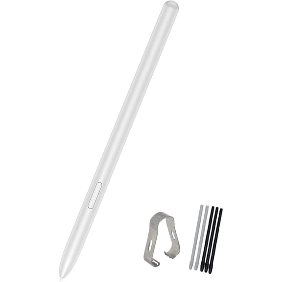 EFFFERTWQL-Galaxy Tab S7 FE S Pen Replacement Stylus Pen for Samsung Galaxy Tab S7, Tab S7 FE SM-T730, SM-T733, SM-T736B Touch Pen + Tips/Nibs(Mystic Silver)