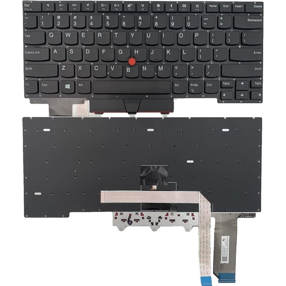 EFFFERTWQL-Laptop Replacement US Layout Keyboard with Pointer for Lenovo Thinkpad E14 R14 Gen 2 (20T6 20T7 20TA 20TB)