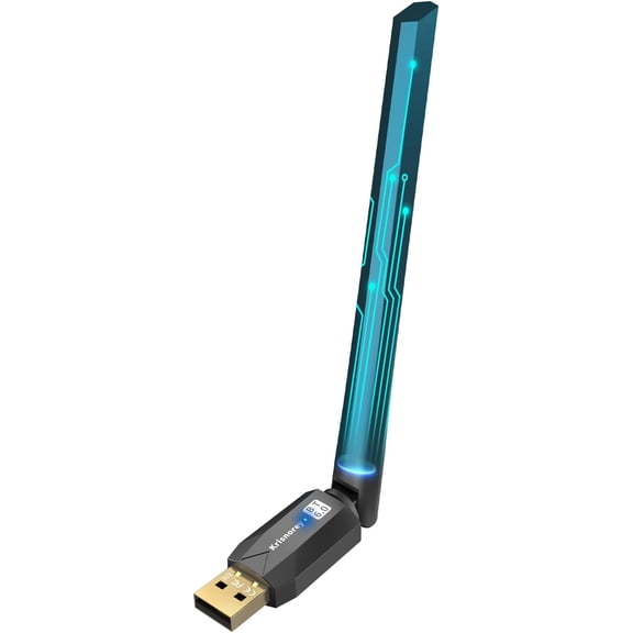 EFFFERTWQL-Long Range Bluetooth 6.0 Adapter for PC, Built-in PA for 5dBi High-Gain Wireless USB Dongle for Windows 11/10/8.1 Laptop Desktop, Plug & Pair w/Bluetooth Headphones Speaker Keyboard Mouse