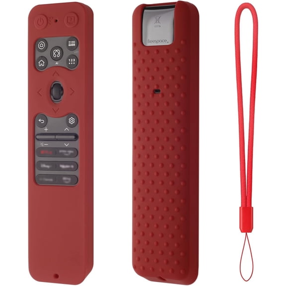EFFFERTWQL-MR25GA Remote Cover Silicone Case for LG AN-MR25GA/AN-MR25GC Magic Control 2025 LG C5, D5, G5 Series OLED TV Remote Silicone Protective Cover Sleeve (Wine red)