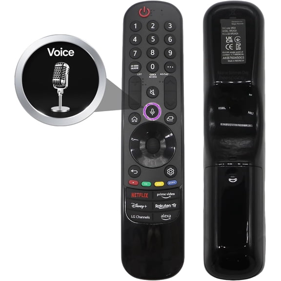 EFFFERTWQL-Magic Remote Control AN-MR24GA/23GA/22GA/21GA with Voice and Pointer Function Compatible with LG Smart TV Remote, Compatible with LG 20192024 Smart TVs WebOS, OLED, QNED, NANOCell, 4K, 8K