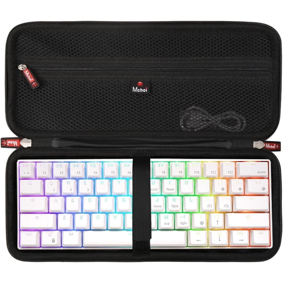 EFFFERTWQL-Mechanical Keyboard Case Suitable for 60% 65% Wired/Wireless Bluetooth Mechanical Gaming Keyboard, Case Only