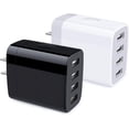 thumbnail image 1 of EFFFERTWQL-Multiple USB Wall Charger, 2Pack 4-Multi Port USB Charger Cube 4.8A Fast Charging Block Plug Box for iPhone 17 16e 16 15 14 13 12 Pro Max Samsung Galaxy A17 A16 A15 A56 A55 S25 Ultra S24, 1 of 2