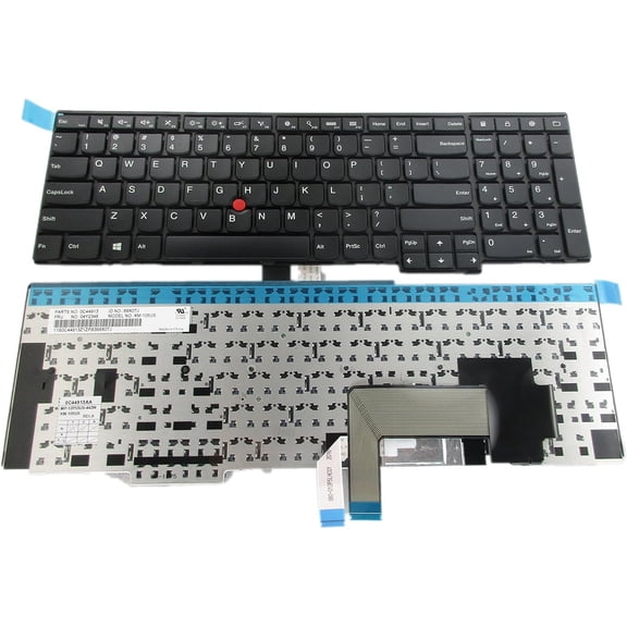 EFFFERTWQL-New Laptop Keyboard Replacement with (Frame and Pointer) Compatible with IBM Lenovo ThinkPad Edge E531 W540 W541 W550 W550S T540 T540P T550 Series Fit P/N 0C45254 04Y2465 no Backlit