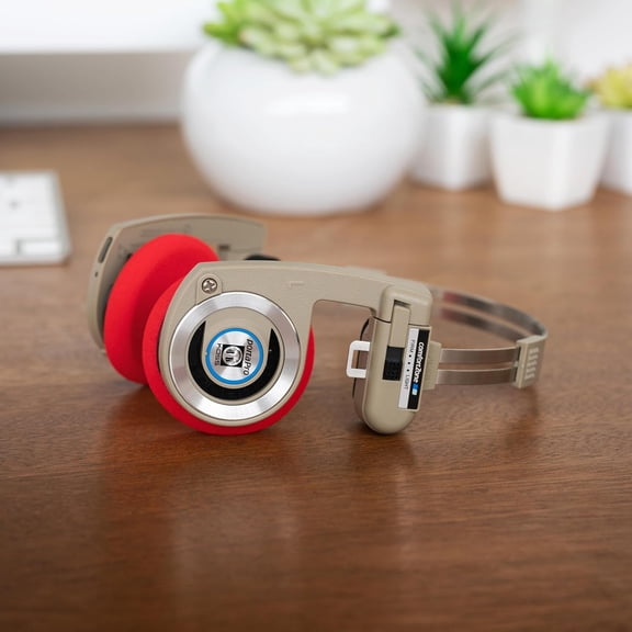 EFFFERTWQL-Official Standard Sized Replacement Cushion Earpads for Porta Pro, KPH40 Utility and KSC75 Headphones, Red