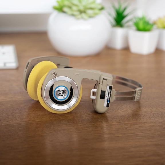 EFFFERTWQL-Official Standard Sized Replacement Cushion Earpads for Porta Pro, KPH40 Utility and KSC75 Headphones, Yellow