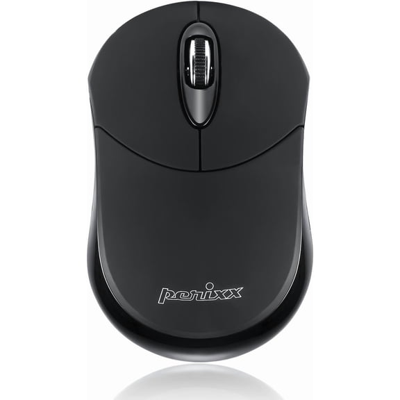 EFFFERTWQL-PERIMICE-802B Wireless Bluetooth Mouse - Portable Design for Windows, iOS, and Android Tablet - Black Rubber Black