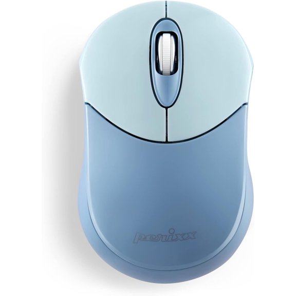 EFFFERTWQL-PERIMICE-802BL Wireless Bluetooth Mouse - Portable Design - Compatible with Windows, iOS, and Android PC, Laptop, Tablet, and Smartphone - Blue (12142)