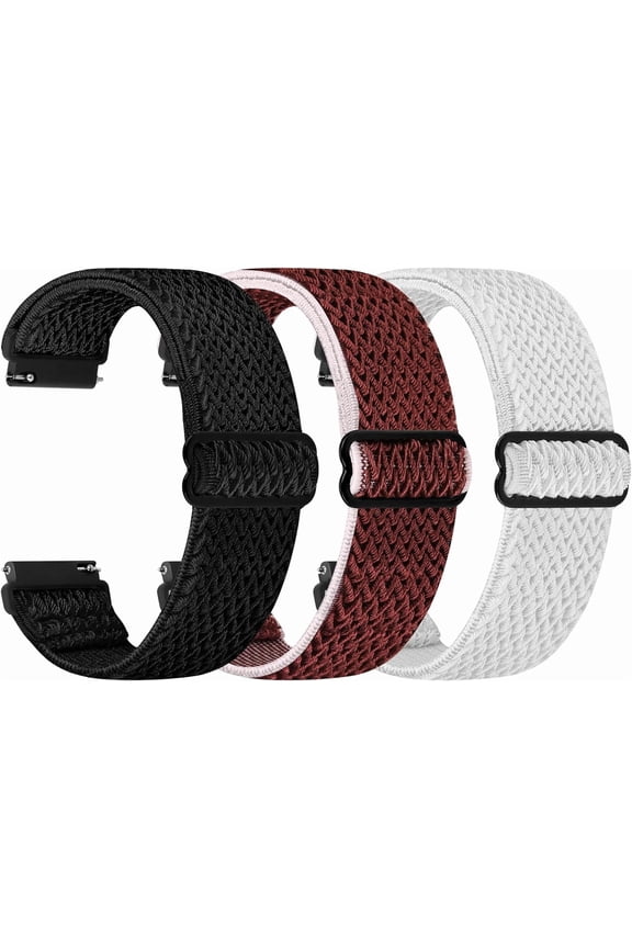 -Quick Release Watch Band - Choice of Width -18mm 19mm 20mm 22mm 24mm Watch Bands, Solo Loop Adjustable Elastic Nylon Watch Straps Replacement Wristband for Men Women