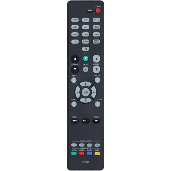 EFFFERTWQL-RC-1226 RC1226 Replace Remote Control fit for Denon AV Stereo Receiver AVR-S750H AVR-S640H AVR-S650H AVR-X1600H