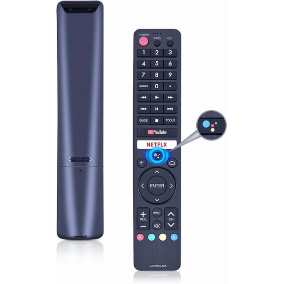 EFFFERTWQL-RRMCGB346WJSA New Voice Replace Remote Control for Sharp AQUOS Smart LCD LED TV with YouTube Netflix GB326WJSA GB346WJSA