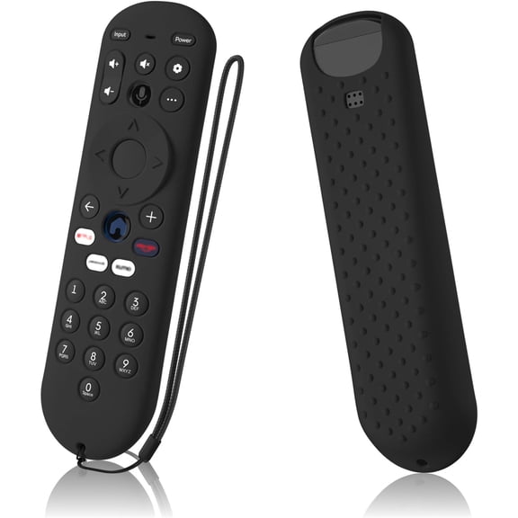EFFFERTWQL-Remote Control Cover for Xumo Steam Box Remote Silicone Case Compatible with Pioneer Xumo TV Remote Shockproof Protective Silicone Sleeve (Black)