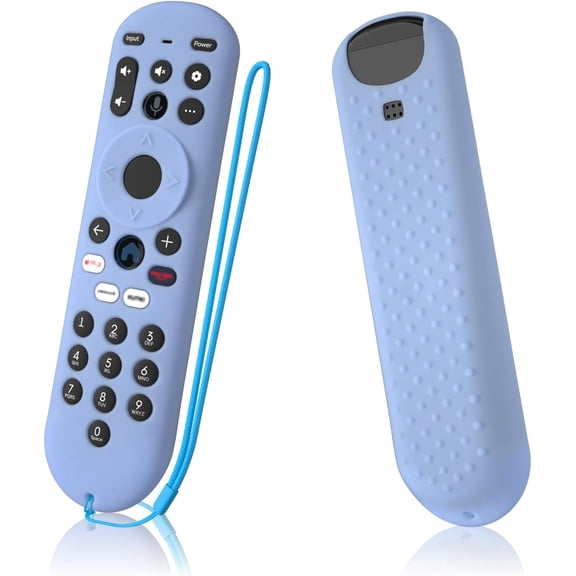 EFFFERTWQL-Remote Control Cover for Xumo Steam Box Remote Silicone Case Compatible with Pioneer Xumo TV Remote Shockproof Protective Silicone Sleeve (Glow Blue)