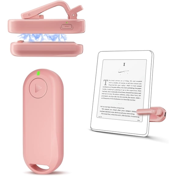 EFFFERTWQL-Remote Page Turner  Page Turning & Camera Remote Shutter for Kobo, E-Readers, iPad & iPhone, Compatible with Kindle Paperwhite  Wireless Control for Reading, Photos & Video