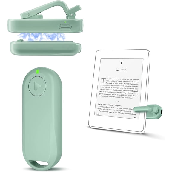 EFFFERTWQL-Remote Page Turner  Page Turning & Camera Remote Shutter for Kobo, E-Readers, iPad & iPhone, Compatible with Kindle Paperwhite  Wireless Control for Reading, Photos & Video