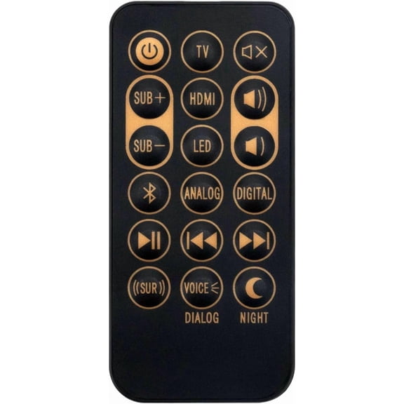 EFFFERTWQL-Replaced Remote Control Compatible with Klipsch Sound Bar Speaker RSB-3 RSB3 R4B R-4B RSB8 RSB-8 1062590 RSB6 RSB-6 RSB-11 RSB-14