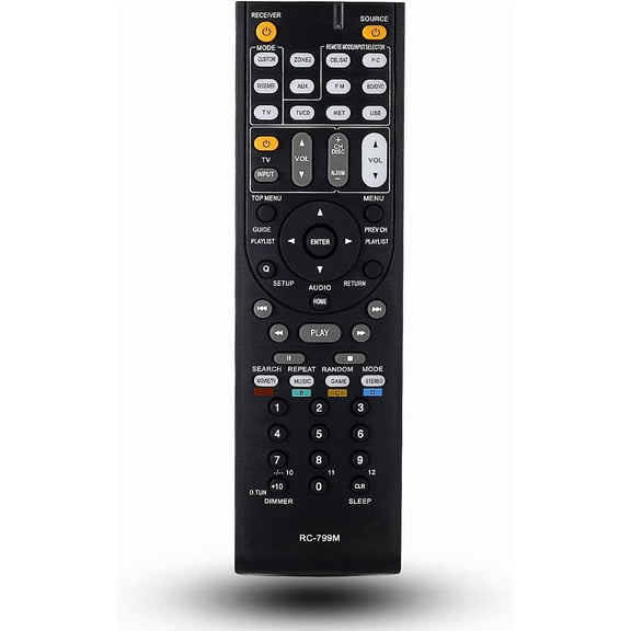 EFFFERTWQL-Replaced Remote Control for Onkyo TX-SR313 TX-SR577 TX-NR515 TX-NR616 HT-R391 HT-RC330 RC-837M RC-840M AV Receiver