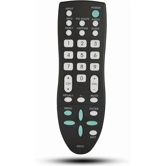 EFFFERTWQL-Replacement GXCC Remote Control Compatible for Sanyo LCD TV GXFA DP46812 DP46841 DP47840 DP32640 DP39842 DP39843 DP39E23 DP39E23T DP42142