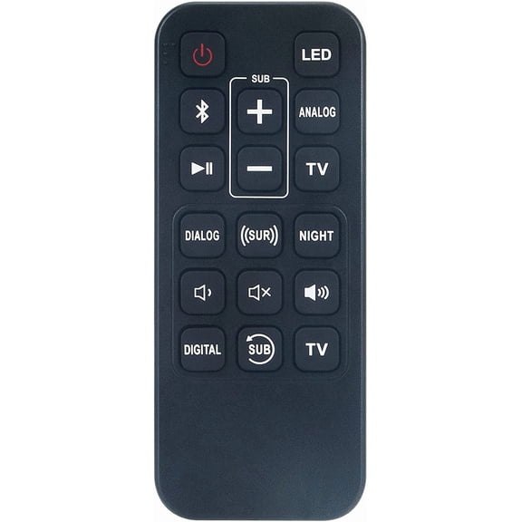 EFFFERTWQL-Replacement Remote Control Applicable for Klipsch Soundbar Cinema 600 Cinema 800 BAR 48 BAR48 Sound Bar System