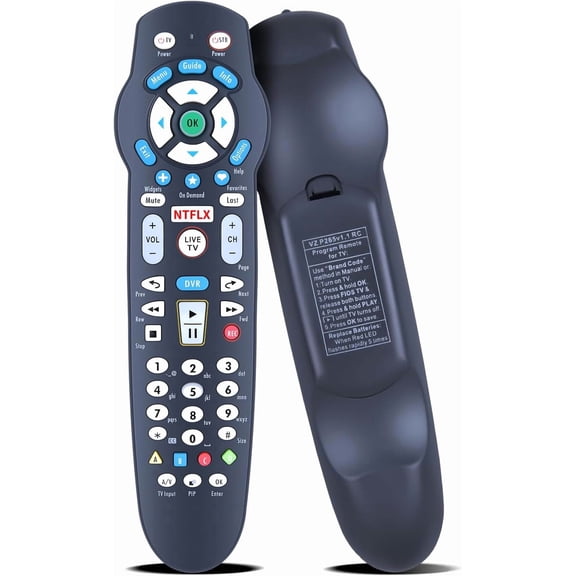 EFFFERTWQL-Replacement Remote Control Compatible with Frontier Fios P265V3.1 Formerly Verizon RC2655101/02B