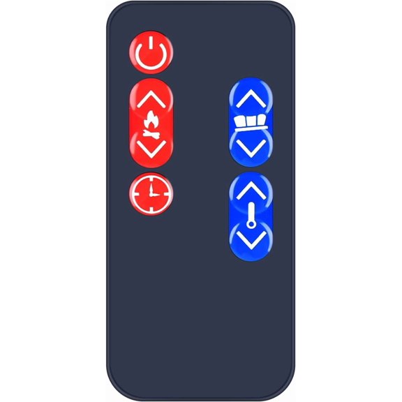EFFFERTWQL-Replacement Remote Control Inteded for Signature by Ashley Electric Fireplace W100-22 EF16-60 W901-68
