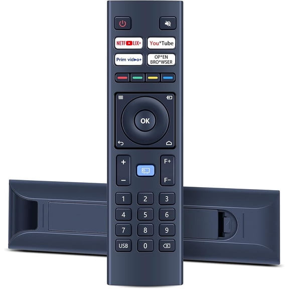 EFFFERTWQL-Replacement Remote Control Intended for WiMiUS K9,for VOPLLS 4K M10, for MECOOL KP2, for DBPOWER G01 Projector V12 TOPTRO, for Xiaomi Wanbo TT Blitzwolf BW-V6 Yaber U12 VOPLLS FUDONI