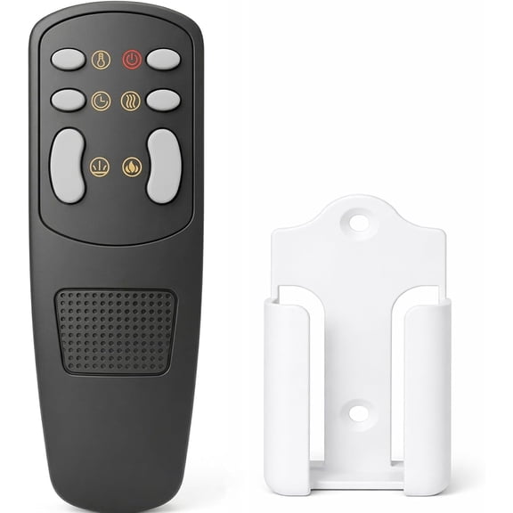 EFFFERTWQL-Replacement Remote Control for Masarflame Electric Fireplace Insert, for Valuxhome, for Kentsky, for Dreamflame EF33T, with Holder
