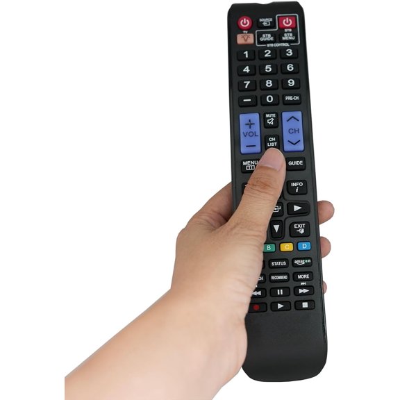 EFFFERTWQL-Replacement Remote Control for Samsung UN65C8000XF UN55JS9000F UN48JS9000F UN65JS8500F UN55JS8500 Curved 4K SUHD Ultra HD 3D Smart LED TV