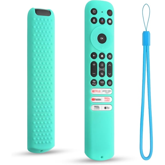EFFFERTWQL-Silicone Case Cover for TCL Remote RC813 FMB1 RC923 FMB3 RC902V FMR1 2023,Anti-Slip Sleeve for TCL TV Remote (Mint)