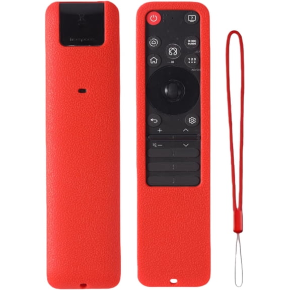 EFFFERTWQL-Silicone Case for LG Magic Remote MR25GA, Protective Cover for 2025 LG OLED Smart TV C5 B5 G5 M5 Series Remote Control Shockproof, Washable, Skin-Friendly, Anti-Lost with Lanyard